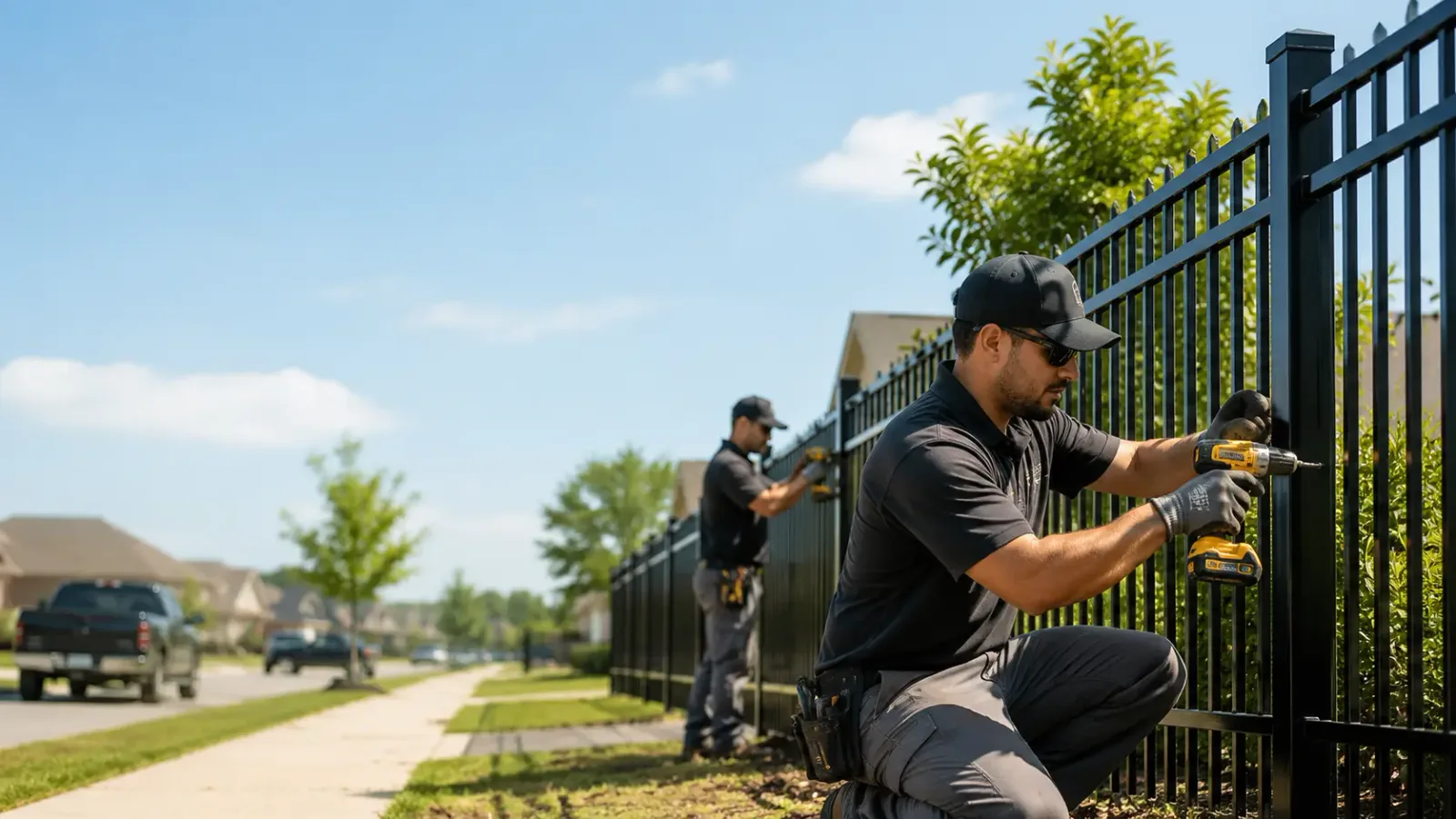 Metal Fence Installation in Happy, TX